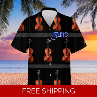 Hawaiian Shirt Unisex Le Studio Violin